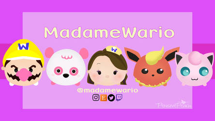 Madame Wario YouTube Banner - Commission