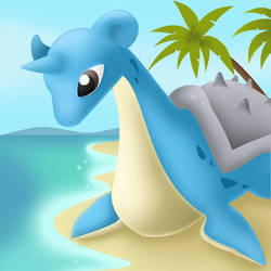 Lapras' Day at the Beach