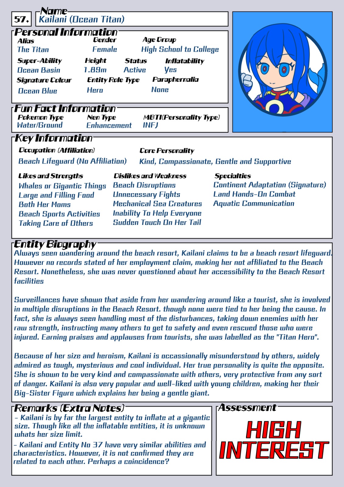 Action Planet Entity Dossier File #57: Kailani