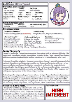 Action Planet Entity Dossier File #64: Fuyumi