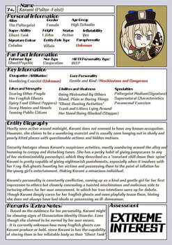 Action Planet Entity Dossier File #74: Korumi