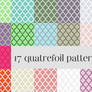 17 quatrefoil patterns