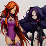 Raven and Starfire