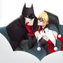 Harley and Batman by Rawder