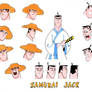 The Many faces Of Samurai Jack