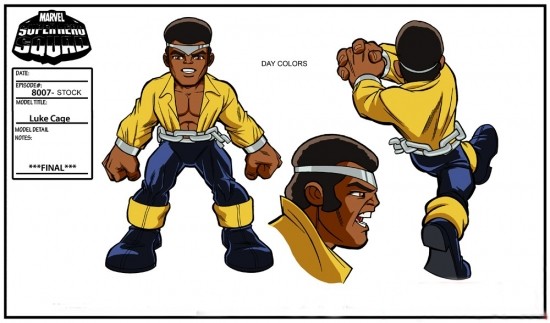 Luke Cage Model Sheet