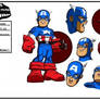 Captain America Model sheet