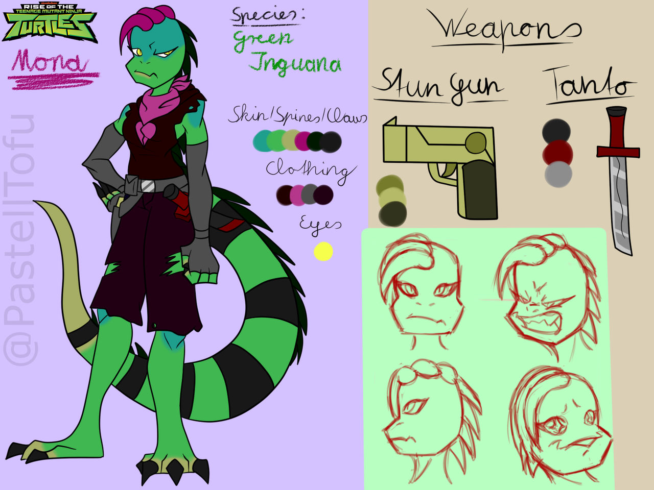 RotTMNT OC Mona Silverstone by PastellTofu on DeviantArt