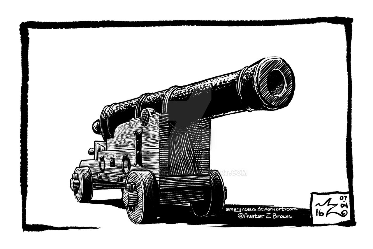 Daily Drawing 0008 - Cannon of 7
