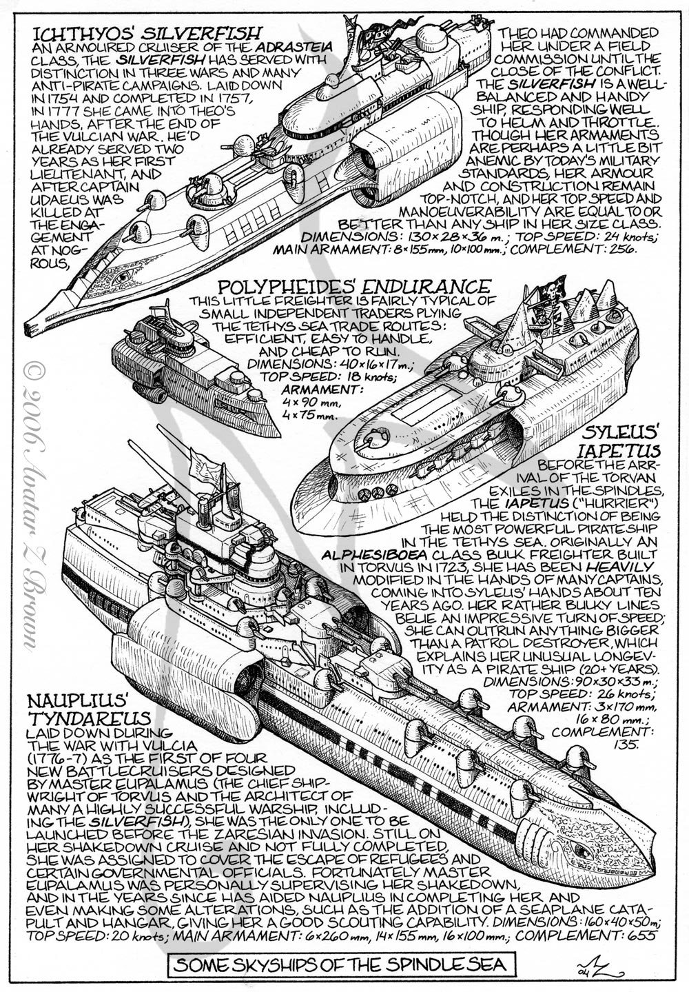 Warships - isometric view by Amarynceus