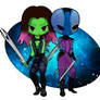 Gamora and Nebula