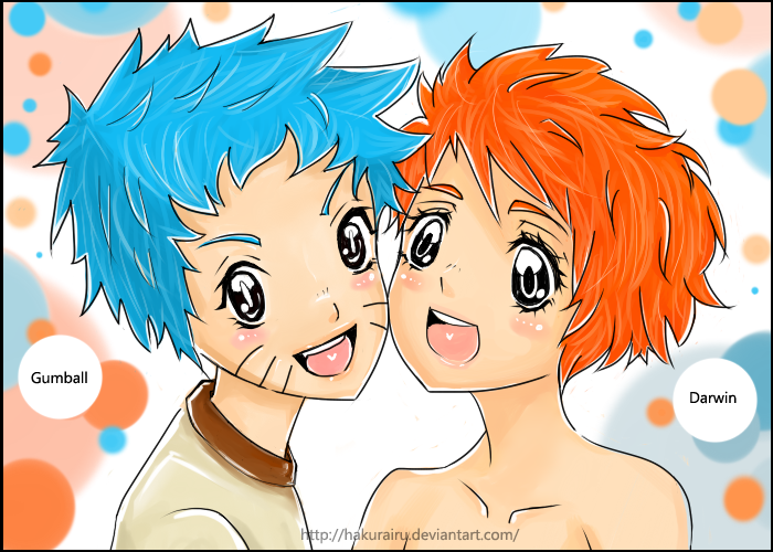 Gumball and Darwin by HaKuRaIru on DeviantArt