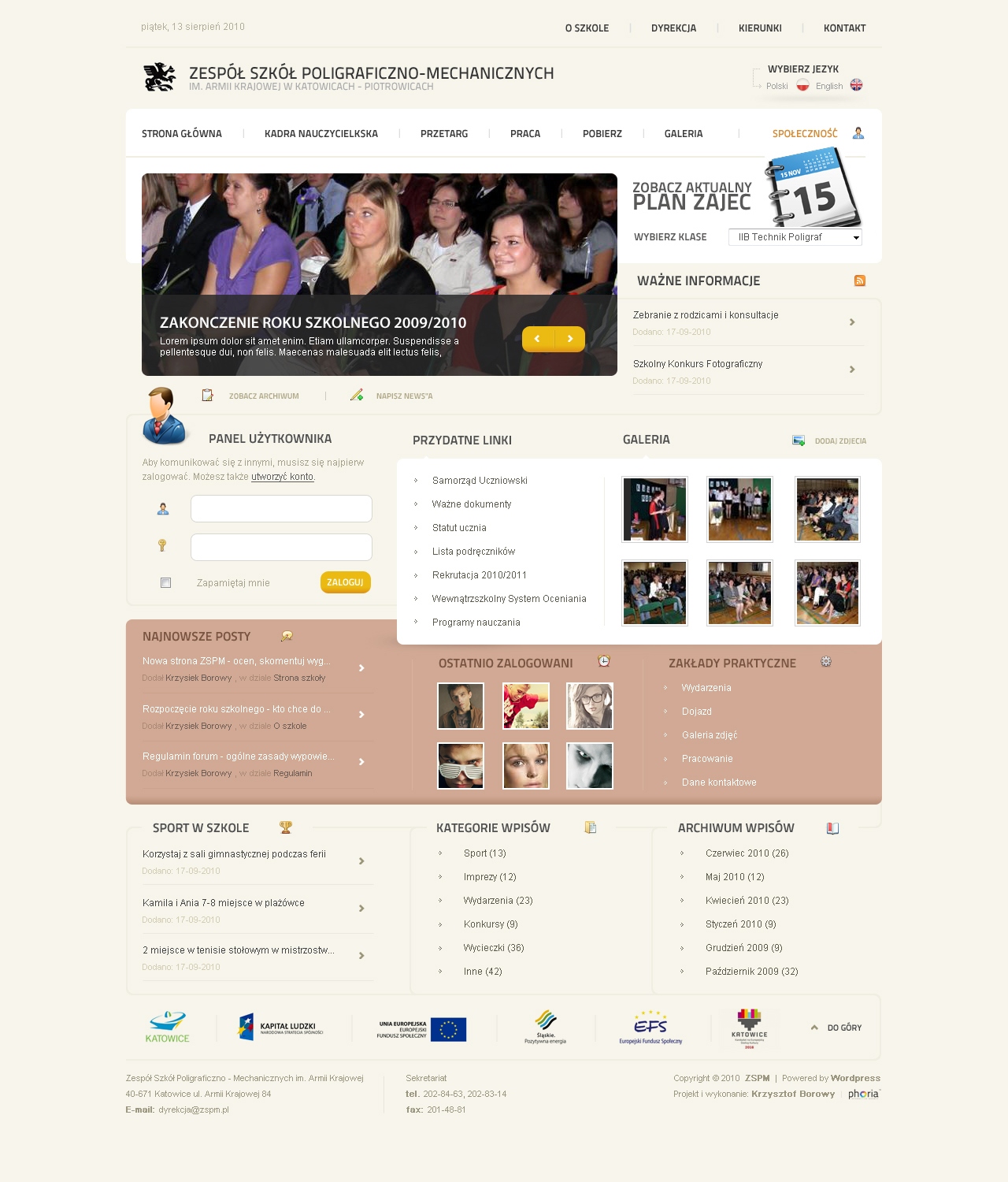 ZSPM.pl School website