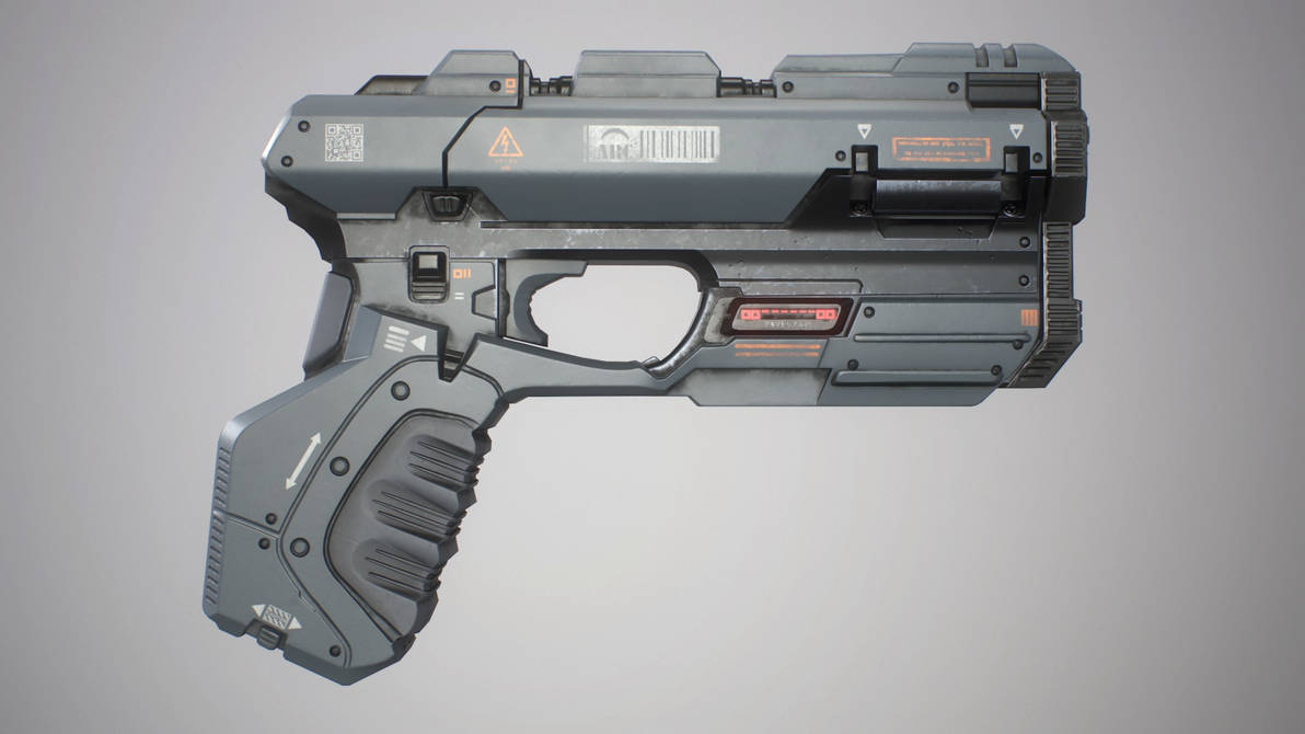 Sci-fi pistol(old) by GregoryTrusov on DeviantArt