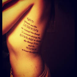 Serenity Prayer tattoo