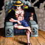 Monkey D Luffy The King Of Pirates colored