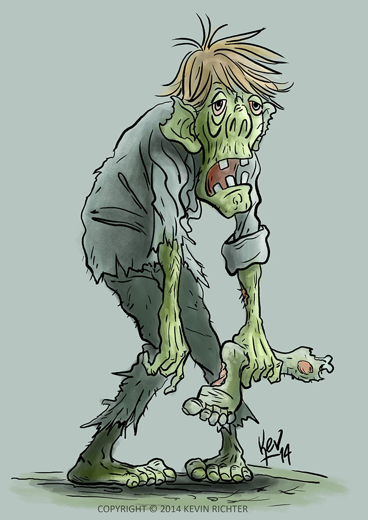 Zombie warm-up sketch