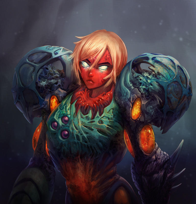 Fusion Suit Samus by GeniusFetus on DeviantArt