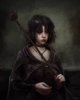 Maiden in Black Portrait