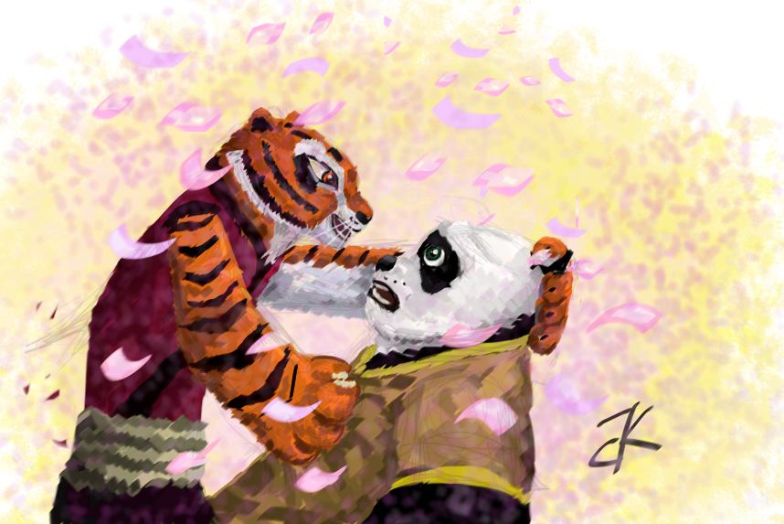 Po with Tigress