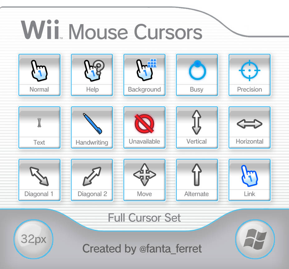 Wii Cursors by fantaferret on DeviantArt