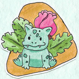 Poke-Sticker#4b Ivysaur (Regular)