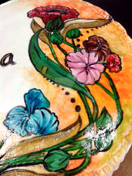 Handpainting cake detail