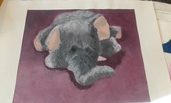 Painting stuffed animal