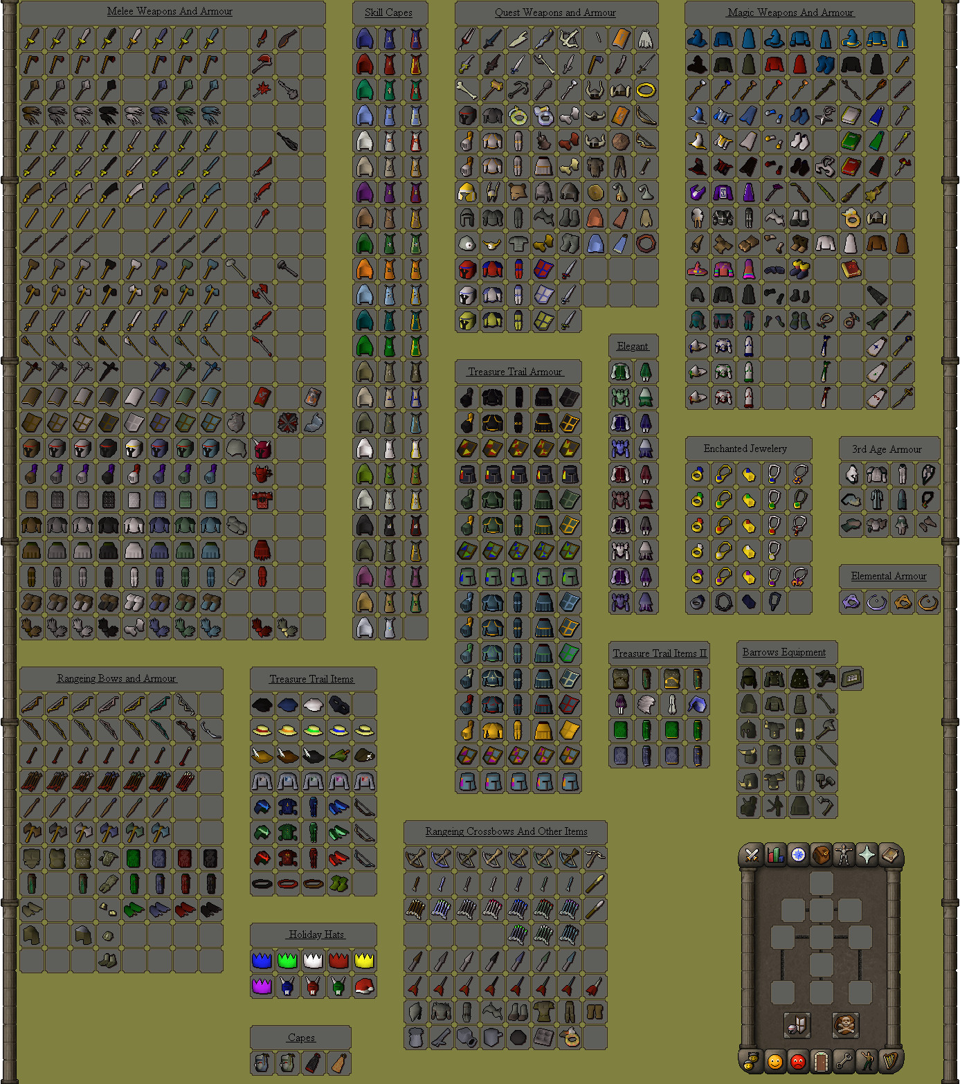 Runscape Sprites Runescape Item Sprite Sheet by Delgrim on DeviantArt