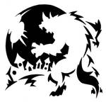 Werewolf carving template by Darksilvania