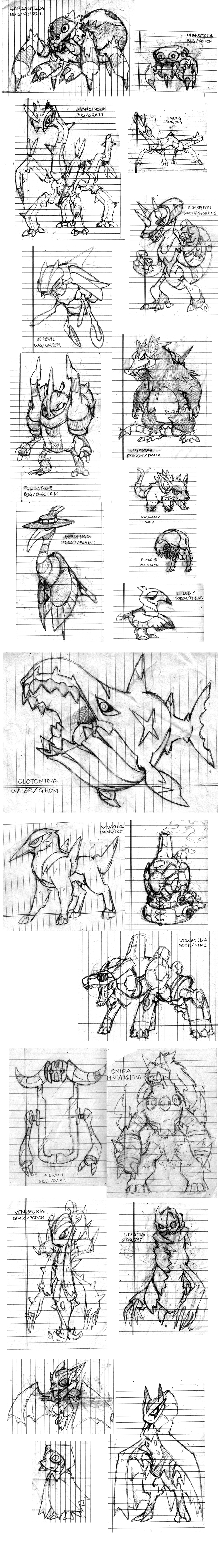 Fakemon Remake Sketchdump