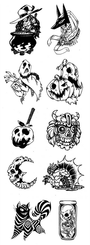 Drawlloween 2014, day 22 to 31