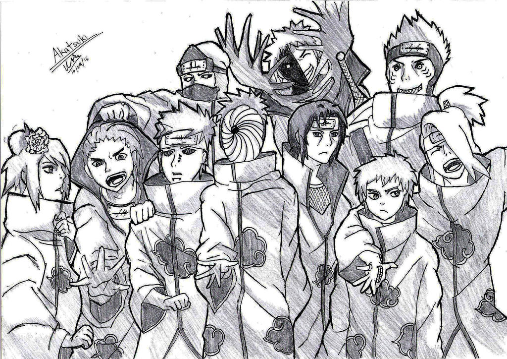 Akatsuki Drawing by CrimsonK3y on DeviantArt