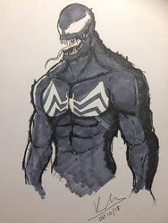 Venom Drawing (Inktober Day 1)