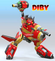 Diby And Custom Cyclone Mech