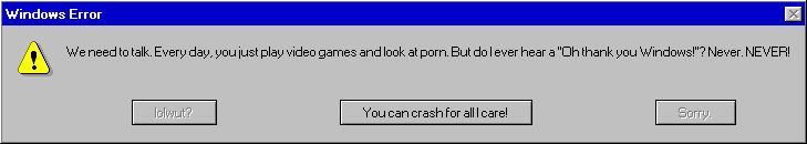 Windows Custom Error Windows Error by JoeTehAnimator on DeviantArt