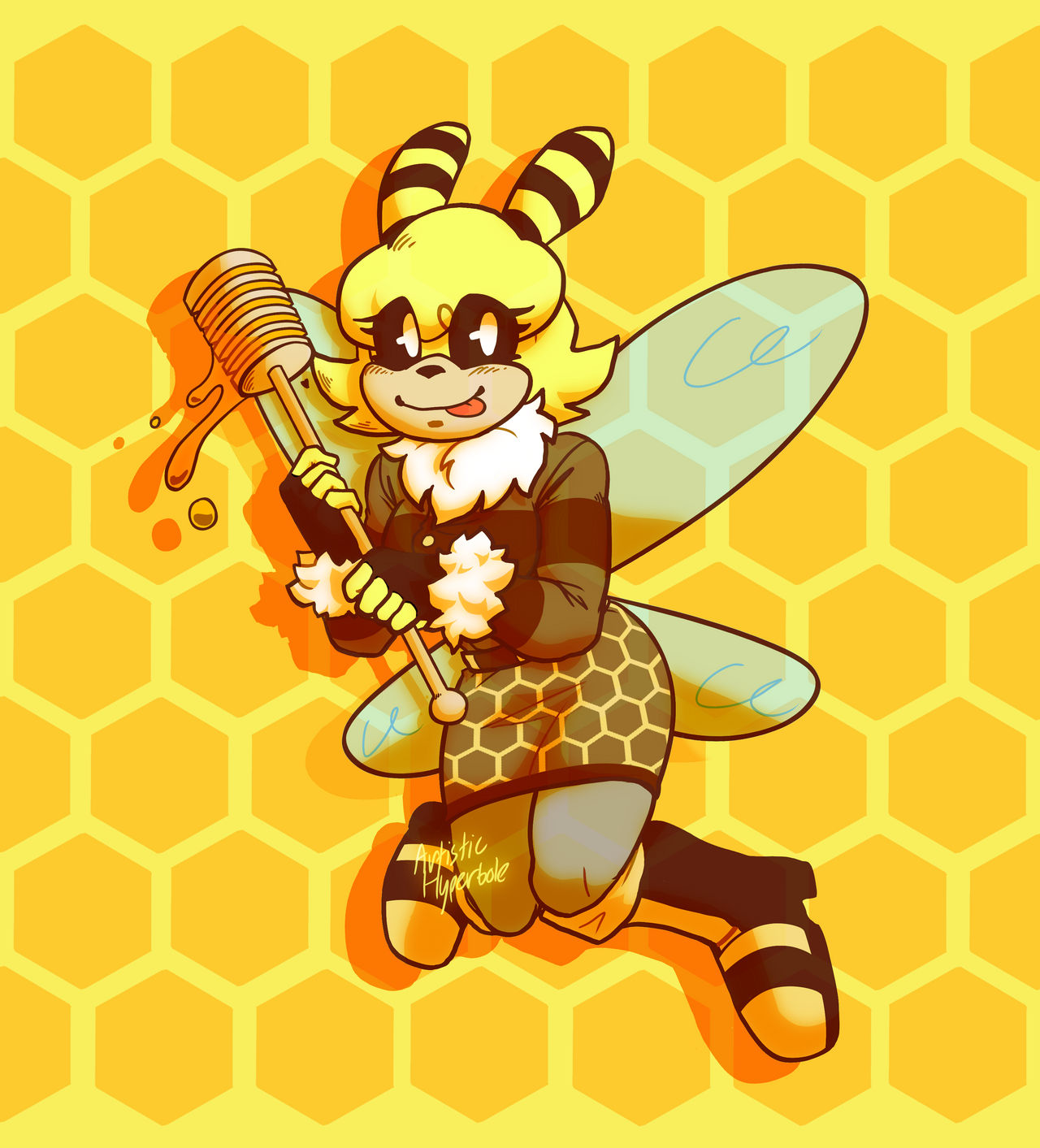 Bee Deviantart Style Honey Bee by ArtisticHyperbole on DeviantArt