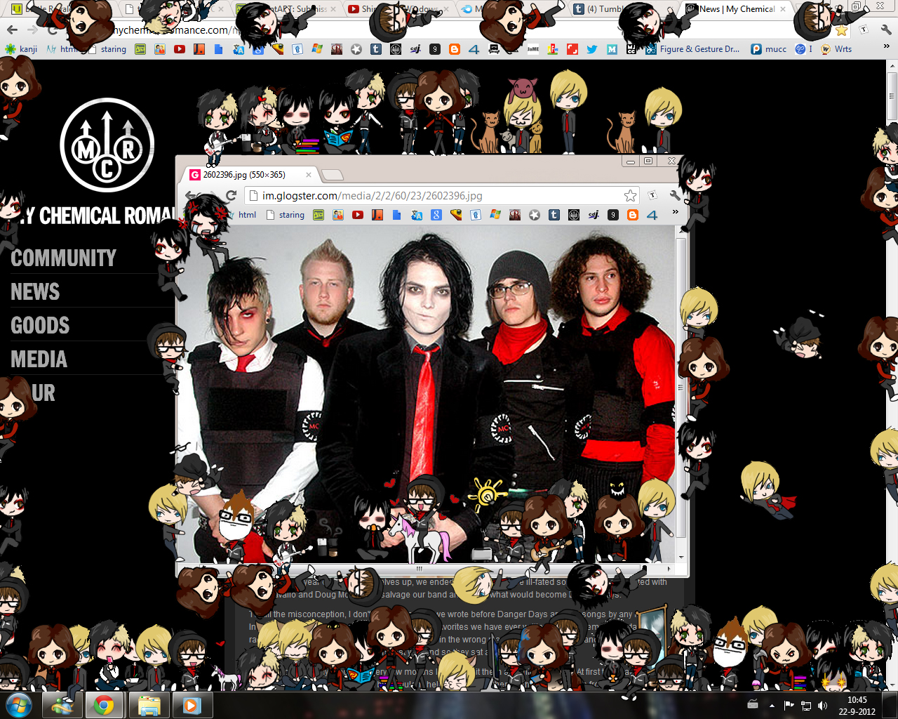 MCR Shimeji full pack for Windows 7 and XP