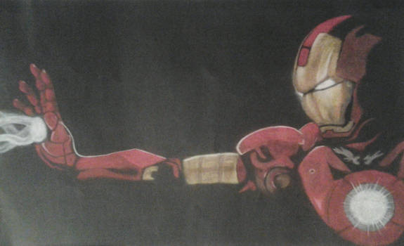 Chalk Iron Man