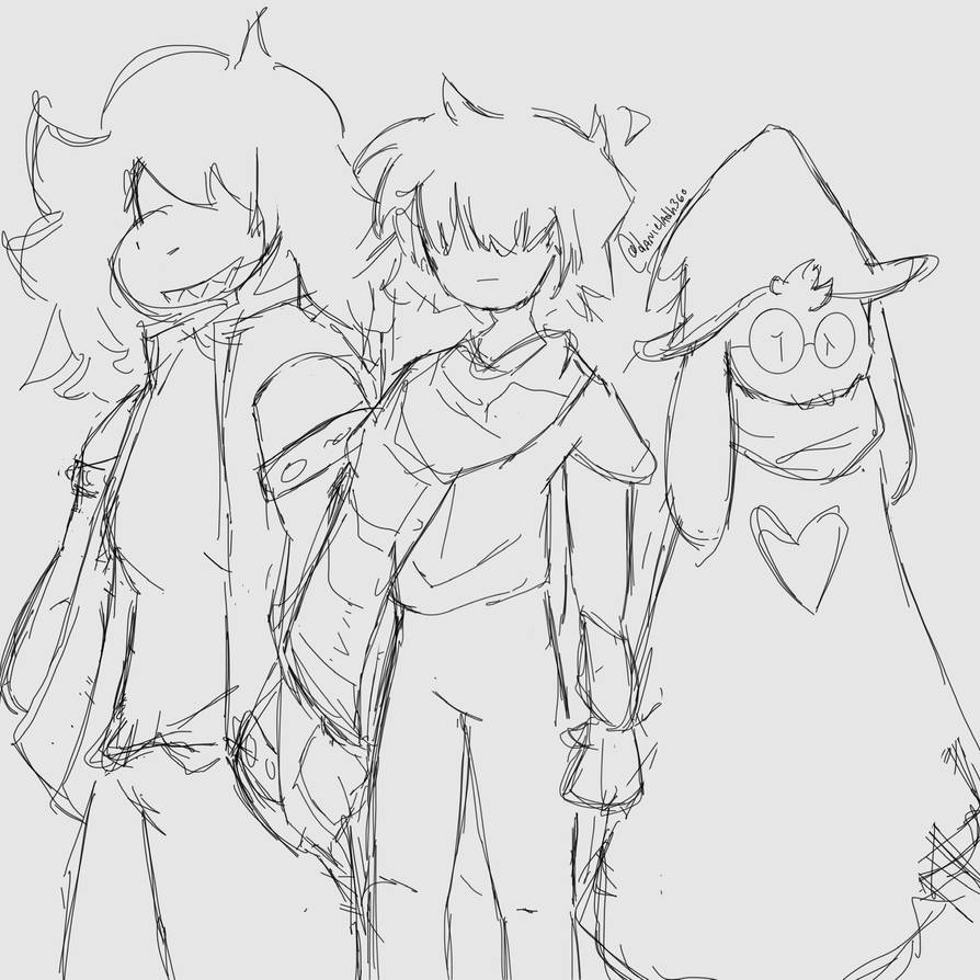 Delta Rune Trio The Prophecy Trio (Deltarune) by danieladh360 on DeviantArt
