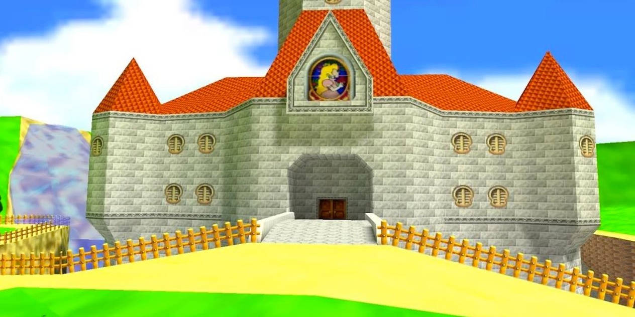 Peach's castle (super Mario 64) by dazzlerlemmykoopa200 on DeviantArt