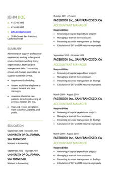 Campus Free CV Template to download