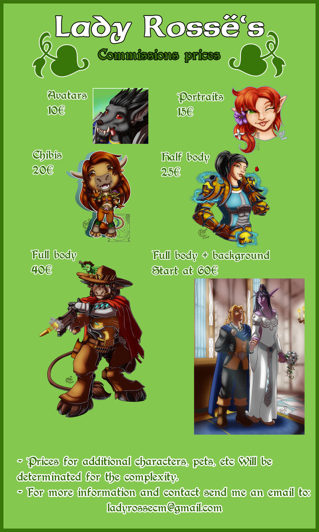 Commissions Prices (OPEN) by LadyRosse