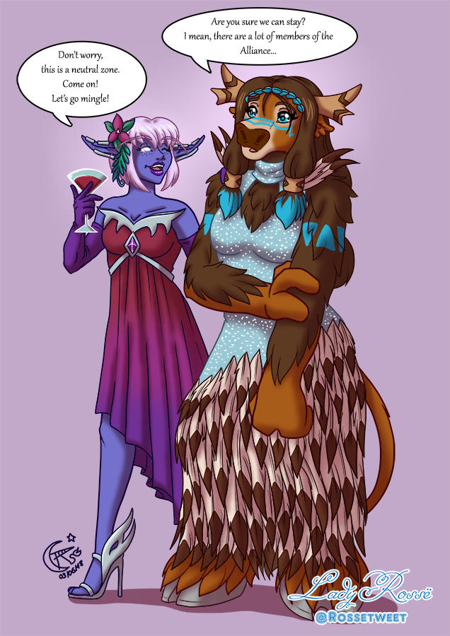Warcraft Ball - Ayashel and Mumuade by LadyRosse