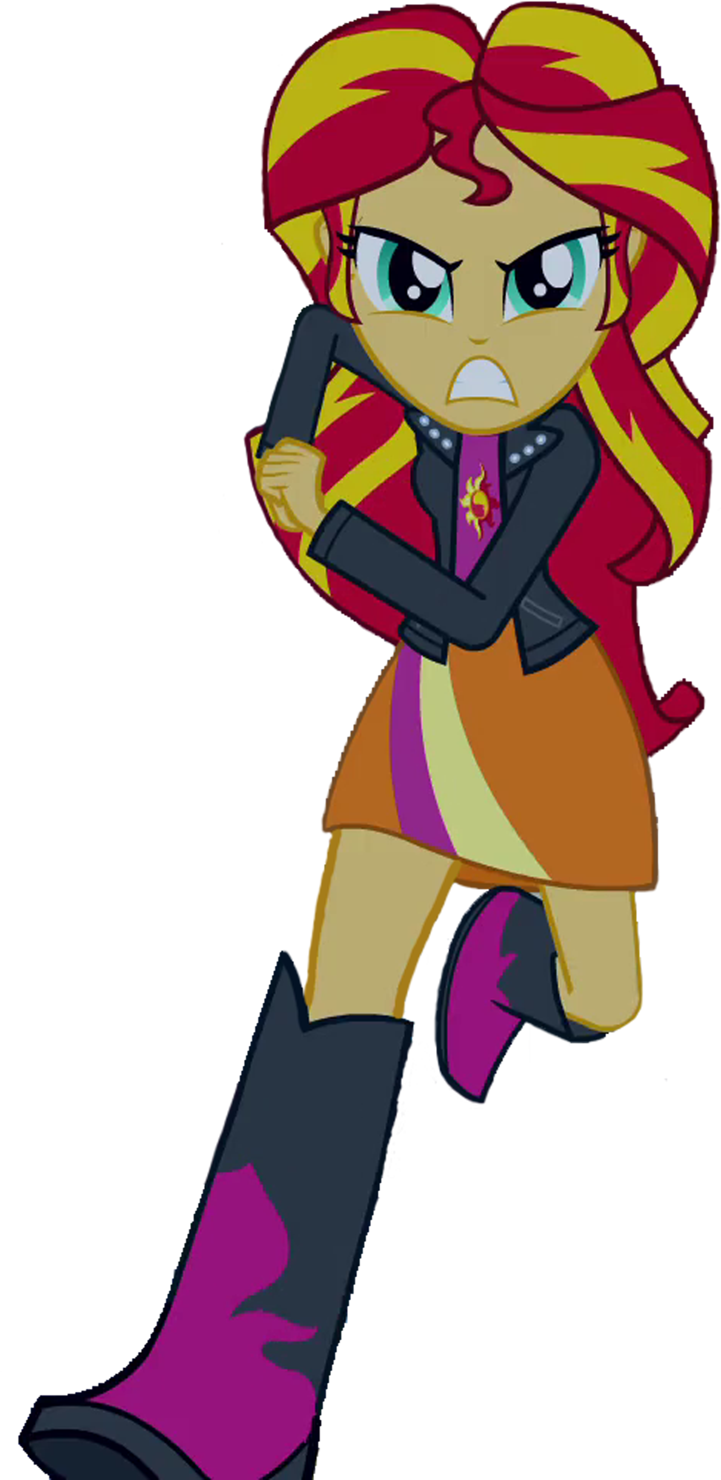 MLP EqG - Sunset Shimmer Running Vector by YTPinkiePie2 on DeviantArt