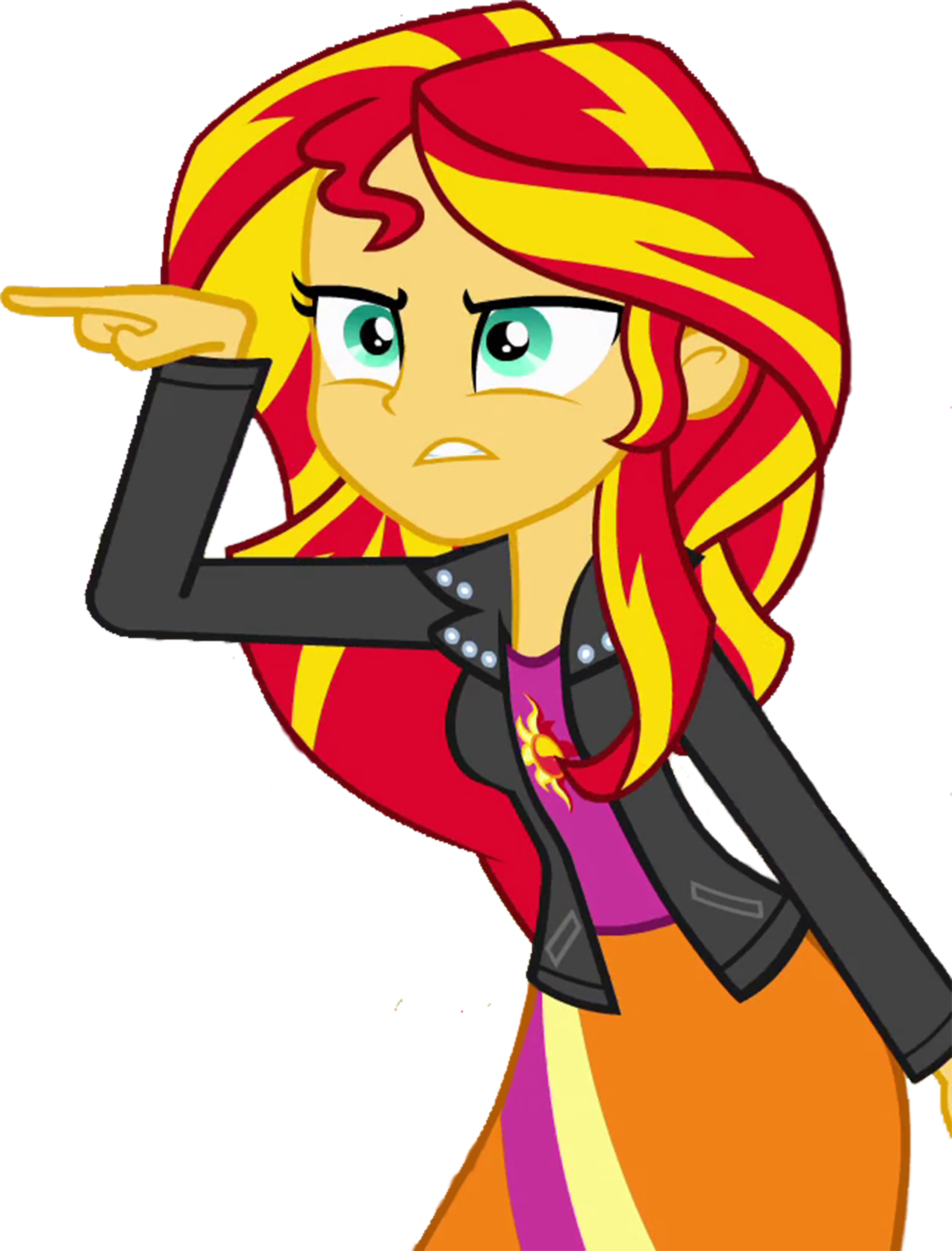 MLP - Equestria Girls - Sunset Shimmer Pointing