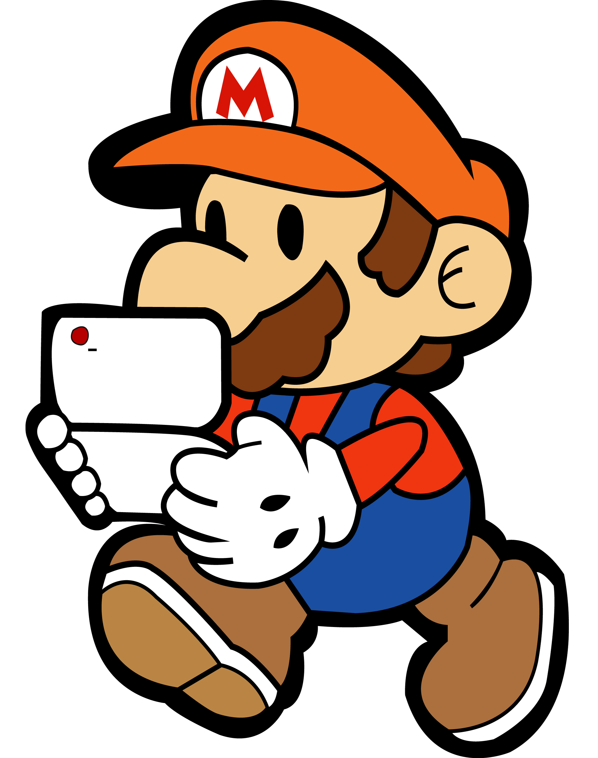 Paper Mario and Phone Vector