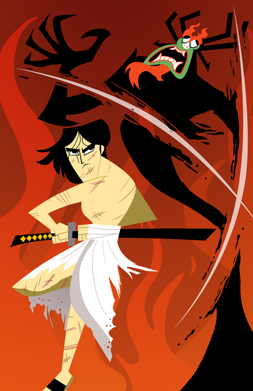 Samurai Jack vs Aku