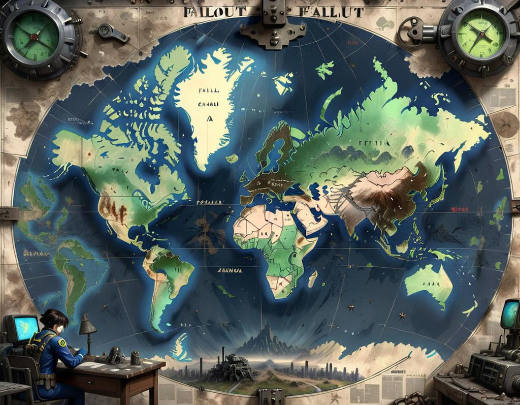 A World Map of a Fallout II by DoctorCorvus on DeviantArt