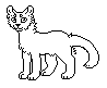 New Pixel cat lineart